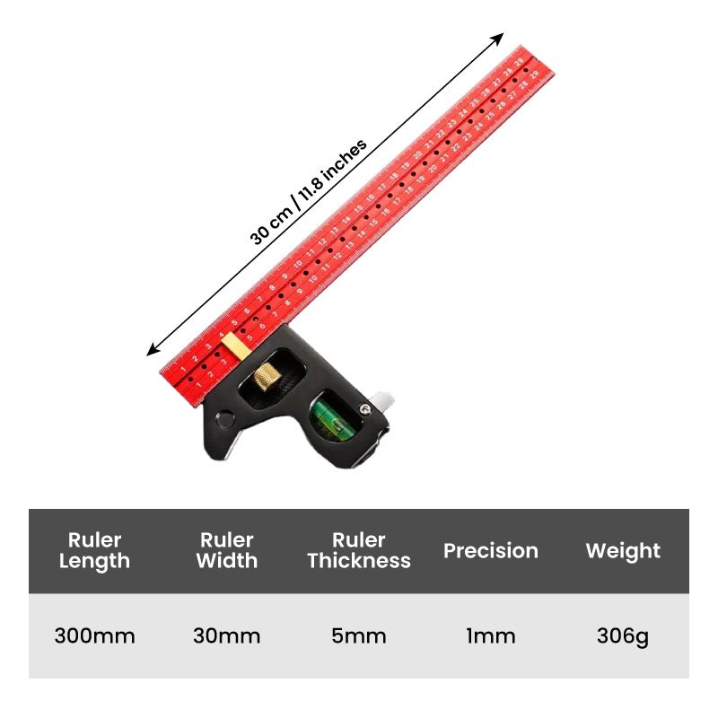 Maverick Angle Ruler Set | Stainless Steel, Precision Measurement Tools - Hartwella