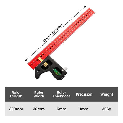 Maverick Angle Ruler Set | Stainless Steel, Precision Measurement Tools - Hartwella