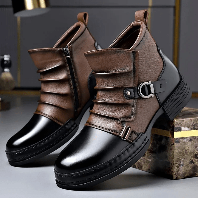 Maverick Ankle Boots | Genuine Leather, Stylish Design - Hartwella