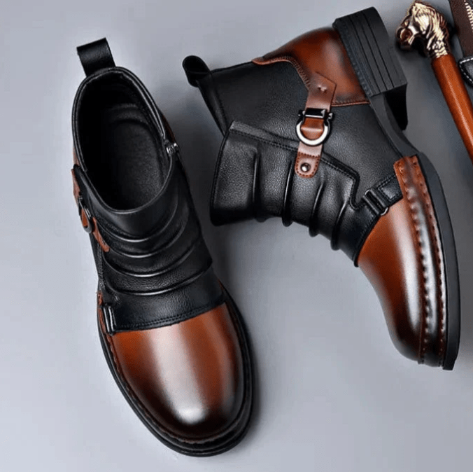 Maverick Ankle Boots | Genuine Leather, Stylish Design - Hartwella