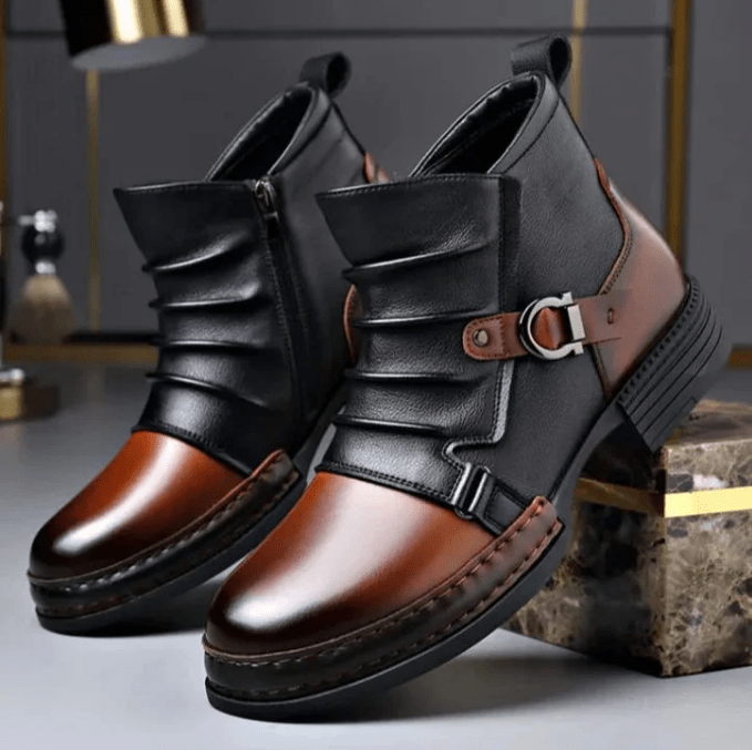 Maverick Ankle Boots | Genuine Leather, Stylish Design - Hartwella