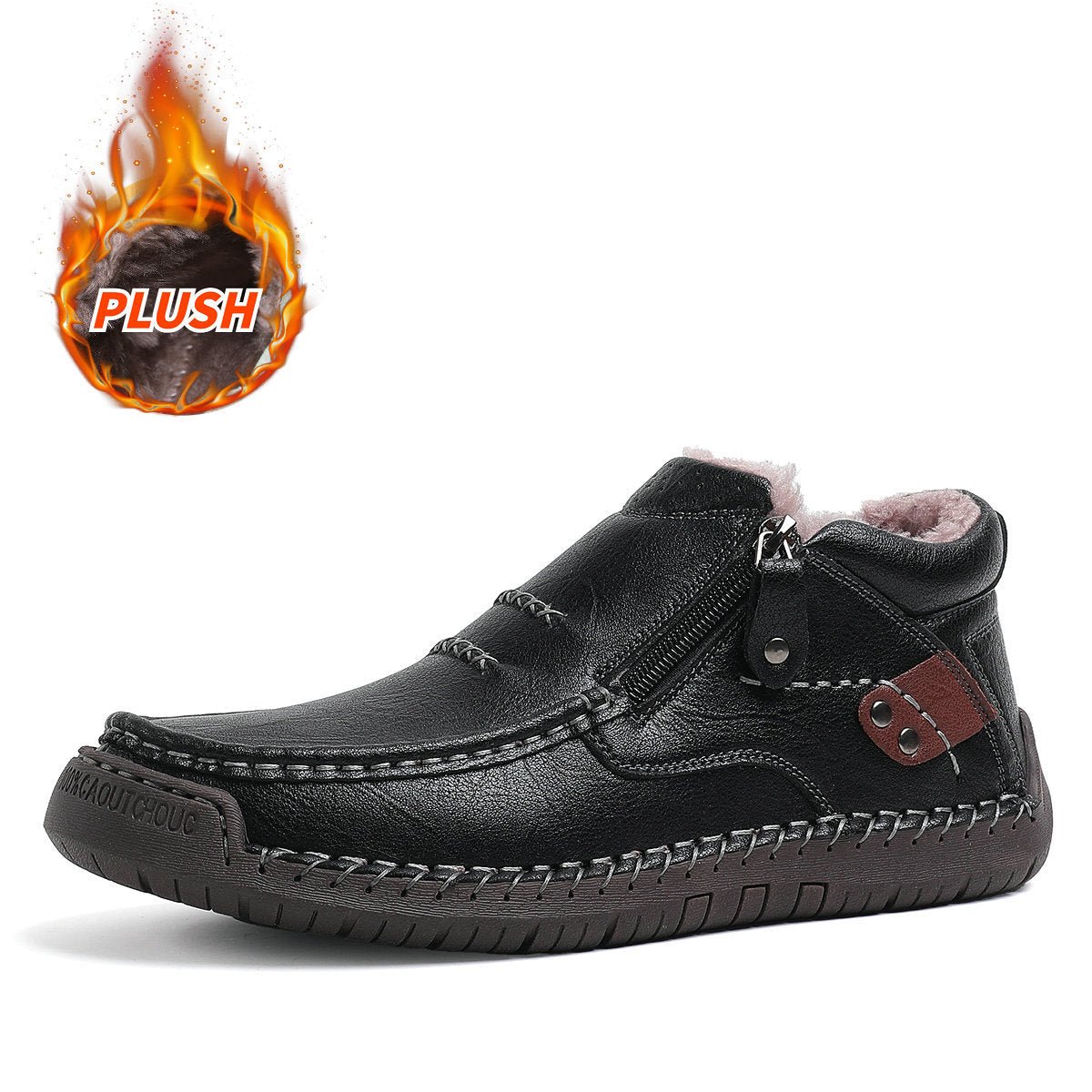 Maverick Black Leather Boots | Handmade, Waterproof, Slip-On - Hartwella
