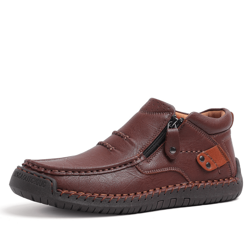 Maverick Black Leather Boots | Handmade, Waterproof, Slip-On - Hartwella