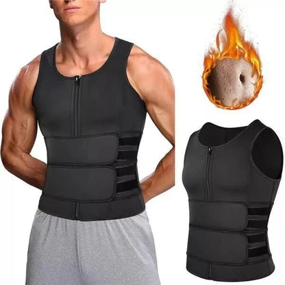 Maverick Body Shaper Vest | Double Belt, Waist Sculpting - Hartwella