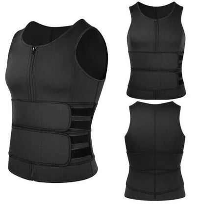Maverick Body Shaper Vest | Double Belt, Waist Sculpting - Hartwella
