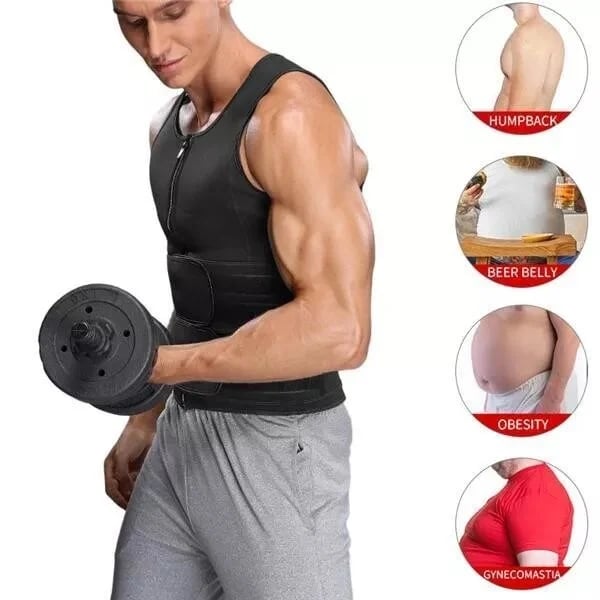 Maverick Body Shaper Vest | Double Belt, Waist Sculpting - Hartwella