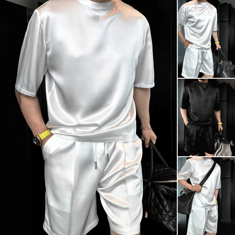 Maverick Men's Casual Set | Mercerized Cotton, Breathable Comfort - Hartwella