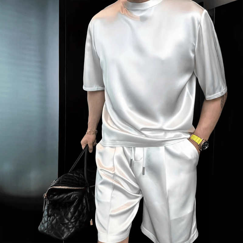 Maverick Men's Casual Set | Mercerized Cotton, Breathable Comfort - Hartwella