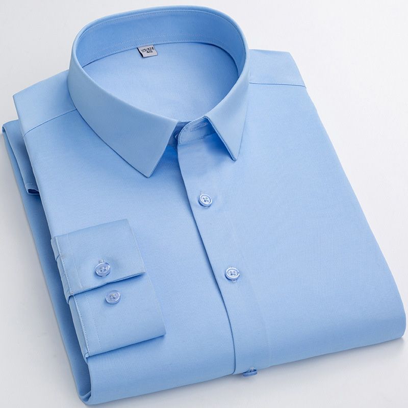 Maverick Men's Dress Shirt | High - Stretch, Wrinkle - Resistant, White - Hartwella