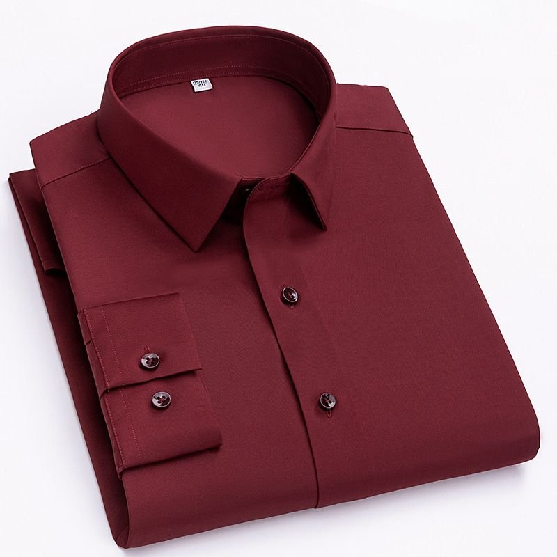 Maverick Men's Dress Shirt | High - Stretch, Wrinkle - Resistant, White - Hartwella