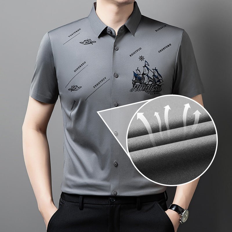 Maverick Men's Dress Shirt | Premium Soft Fabric, Regular Fit - Hartwella