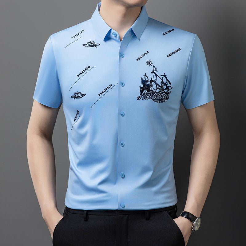 Maverick Men's Dress Shirt | Premium Soft Fabric, Regular Fit - Hartwella