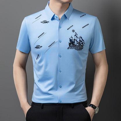 Maverick Men's Dress Shirt | Premium Soft Fabric, Regular Fit - Hartwella