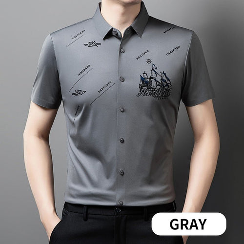 Maverick Men's Dress Shirt | Premium Soft Fabric, Regular Fit - Hartwella