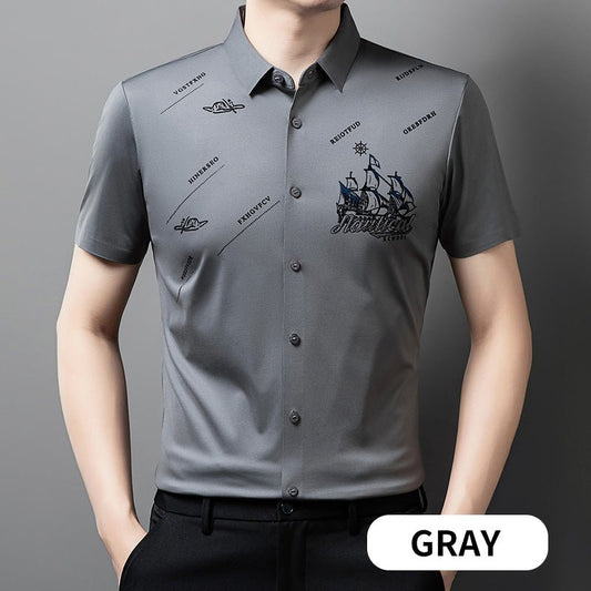 Maverick Men's Dress Shirt | Premium Soft Fabric, Regular Fit - Hartwella