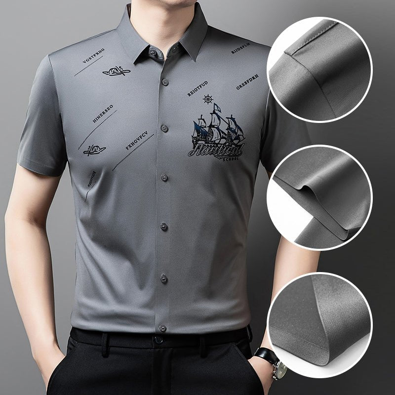 Maverick Men's Dress Shirt | Premium Soft Fabric, Regular Fit - Hartwella