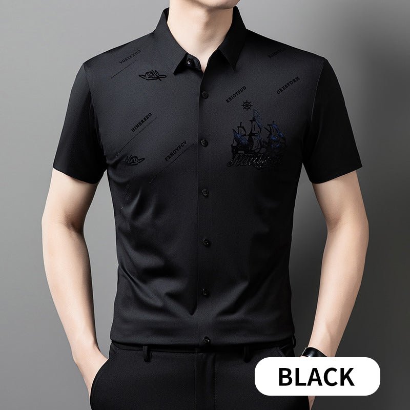 Maverick Men's Dress Shirt | Premium Soft Fabric, Regular Fit - Hartwella