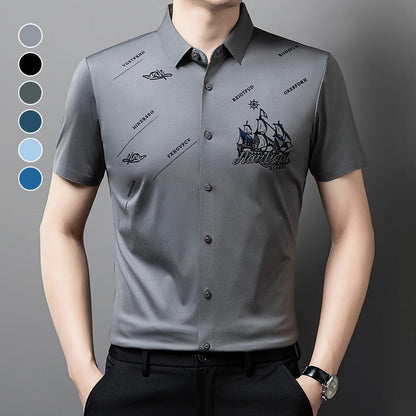 Maverick Men's Dress Shirt | Premium Soft Fabric, Regular Fit - Hartwella