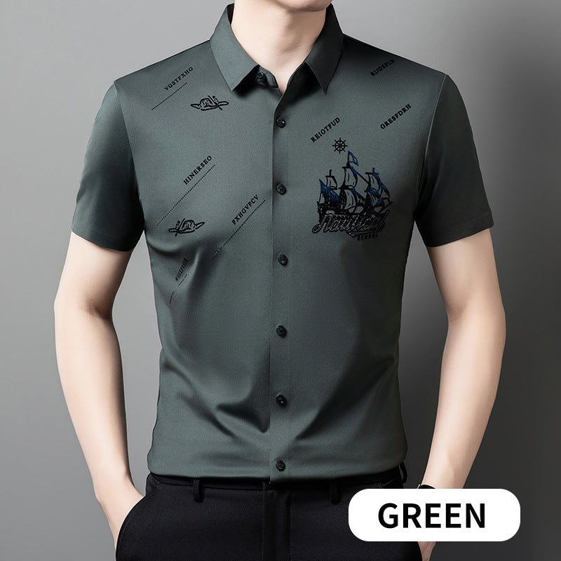 Maverick Men's Dress Shirt | Premium Soft Fabric, Regular Fit - Hartwella