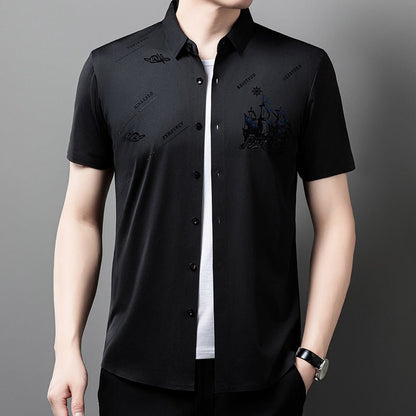 Maverick Men's Dress Shirt | Premium Soft Fabric, Regular Fit - Hartwella