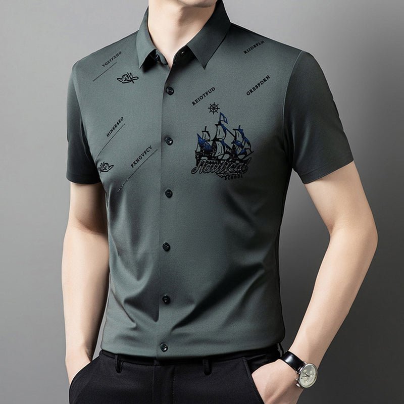 Maverick Men's Dress Shirt | Premium Soft Fabric, Regular Fit - Hartwella