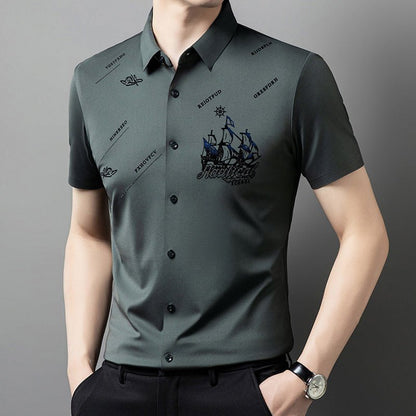 Maverick Men's Dress Shirt | Premium Soft Fabric, Regular Fit - Hartwella