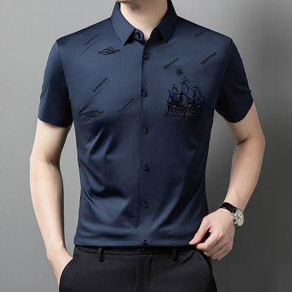 Maverick Men's Dress Shirt | Premium Soft Fabric, Regular Fit - Hartwella