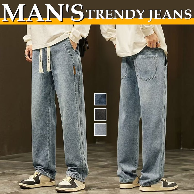 Maverick Men's Jeans | Loose Straight Fit - Hartwella