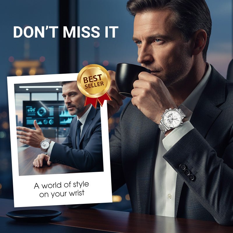 Maverick Men's Watch | Luminous, Water - Resistant - Hartwella
