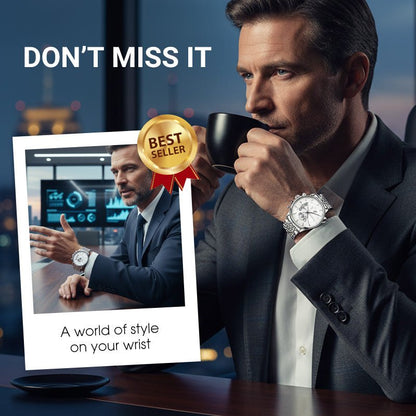 Maverick Men's Watch | Luminous, Water - Resistant - Hartwella
