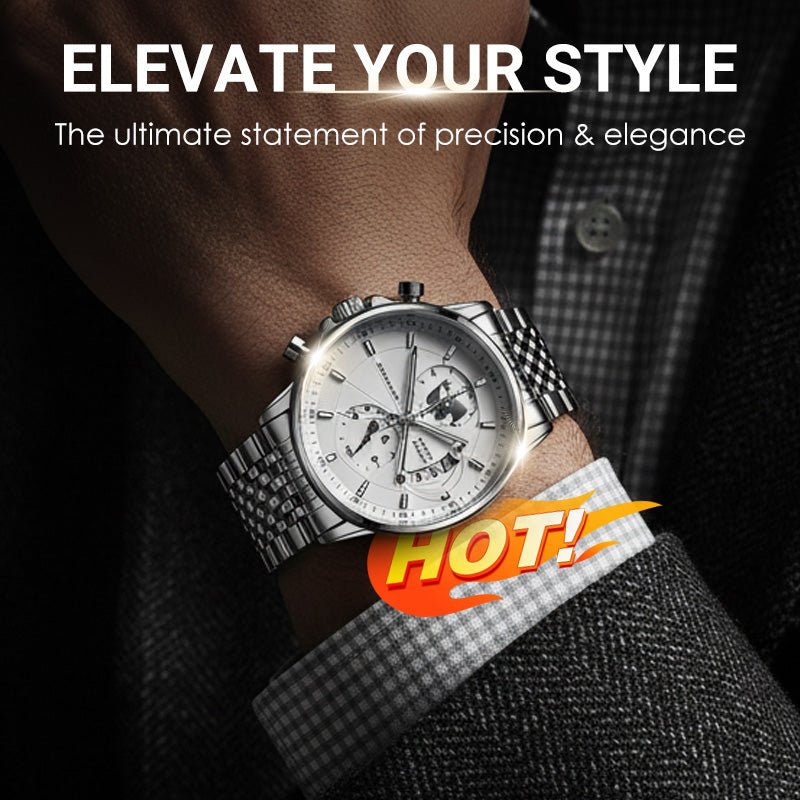 Maverick Men's Watch | Luminous, Water - Resistant - Hartwella