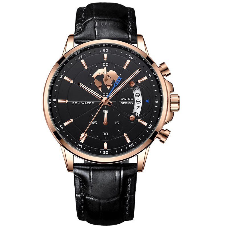Maverick Men's Watch | Luminous, Water - Resistant - Hartwella