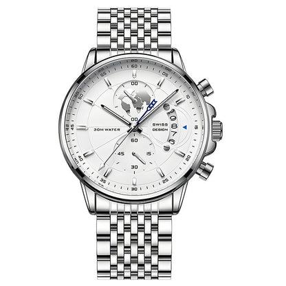 Maverick Men's Watch | Luminous, Water - Resistant - Hartwella