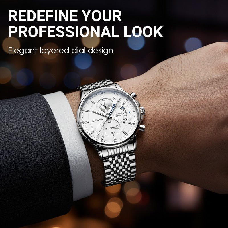 Maverick Men's Watch | Luminous, Water - Resistant - Hartwella