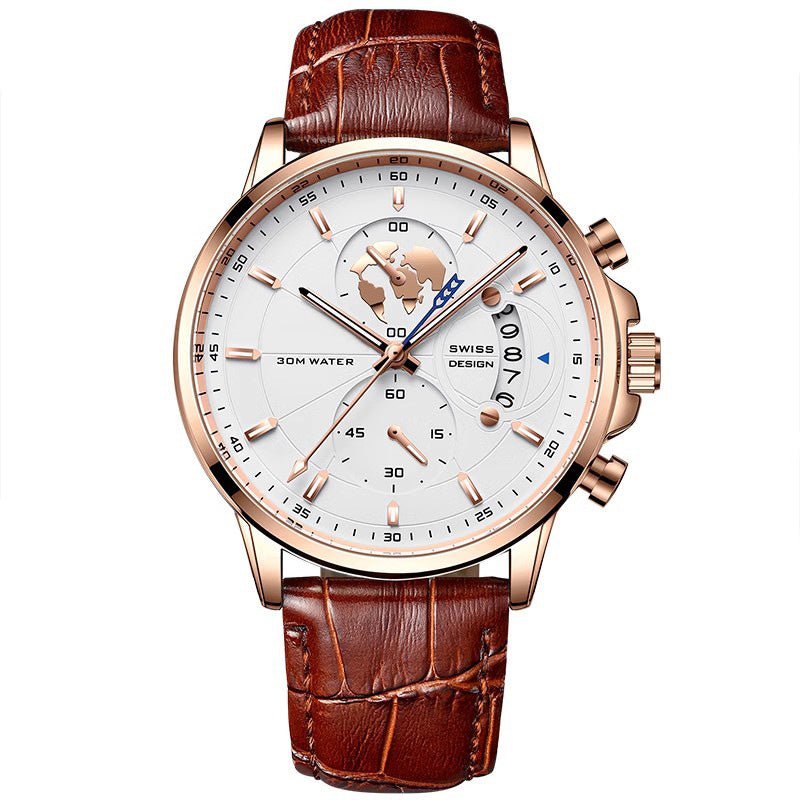 Maverick Men's Watch | Luminous, Water - Resistant - Hartwella