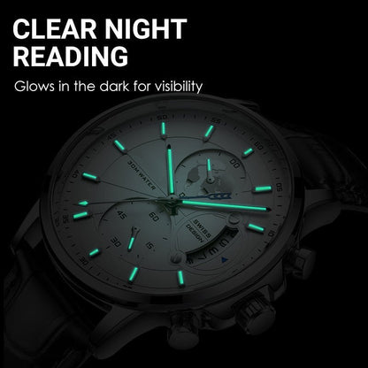 Maverick Men's Watch | Luminous, Water - Resistant - Hartwella