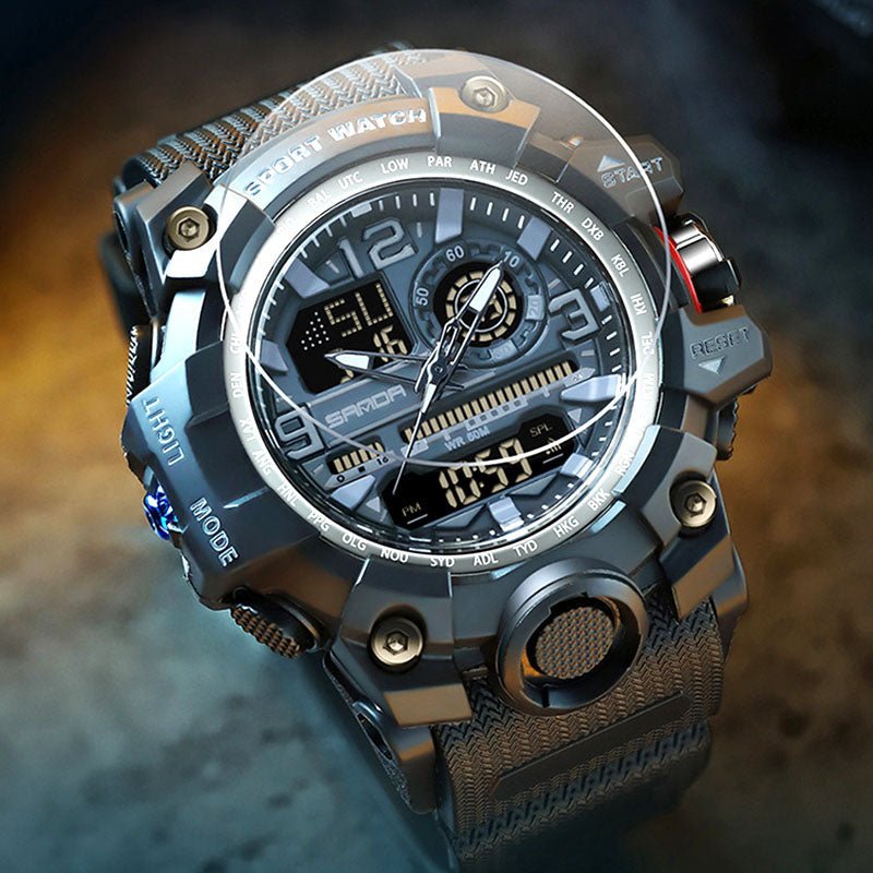 Maverick Men's Watch | Multifunctional, Waterproof, Luminous Display - Hartwella