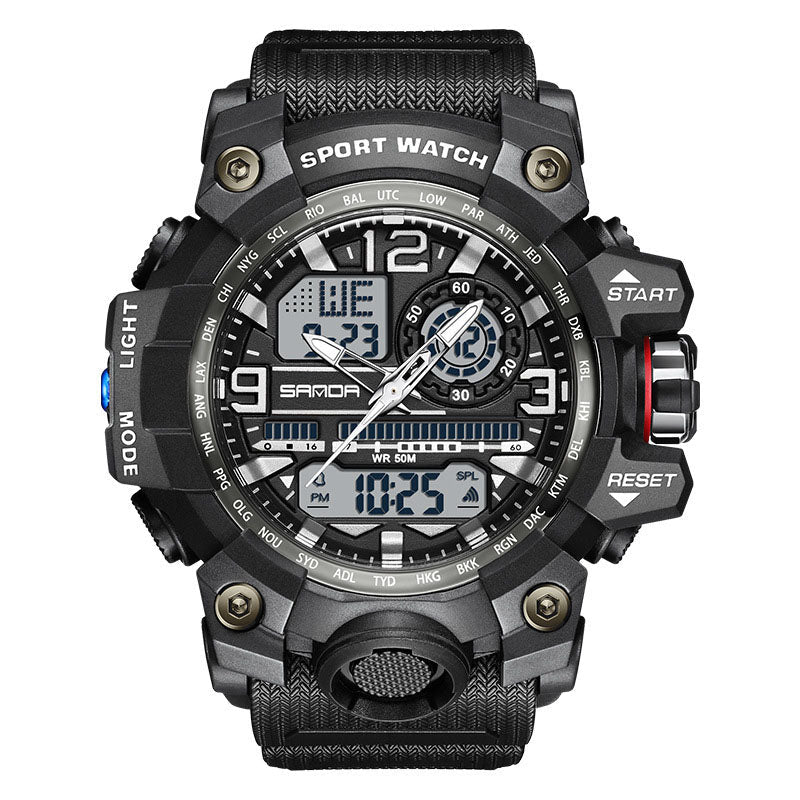 Maverick Men's Watch | Multifunctional, Waterproof, Luminous Display - Hartwella