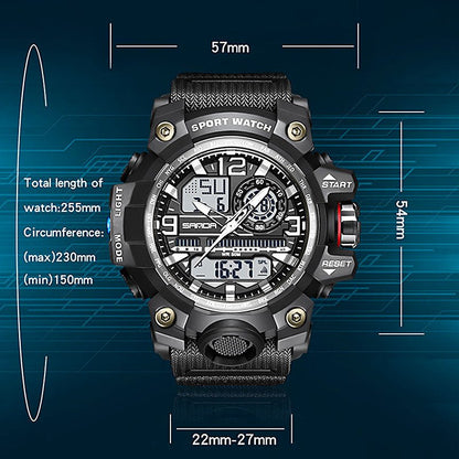 Maverick Men's Watch | Multifunctional, Waterproof, Luminous Display - Hartwella