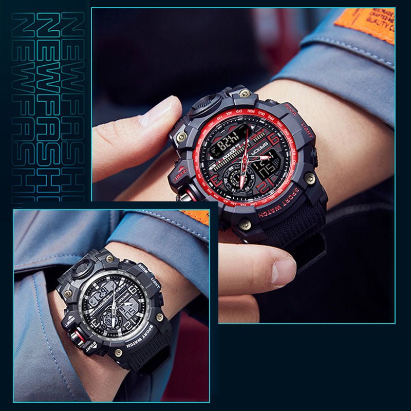 Maverick Men's Watch | Multifunctional, Waterproof, Luminous Display - Hartwella