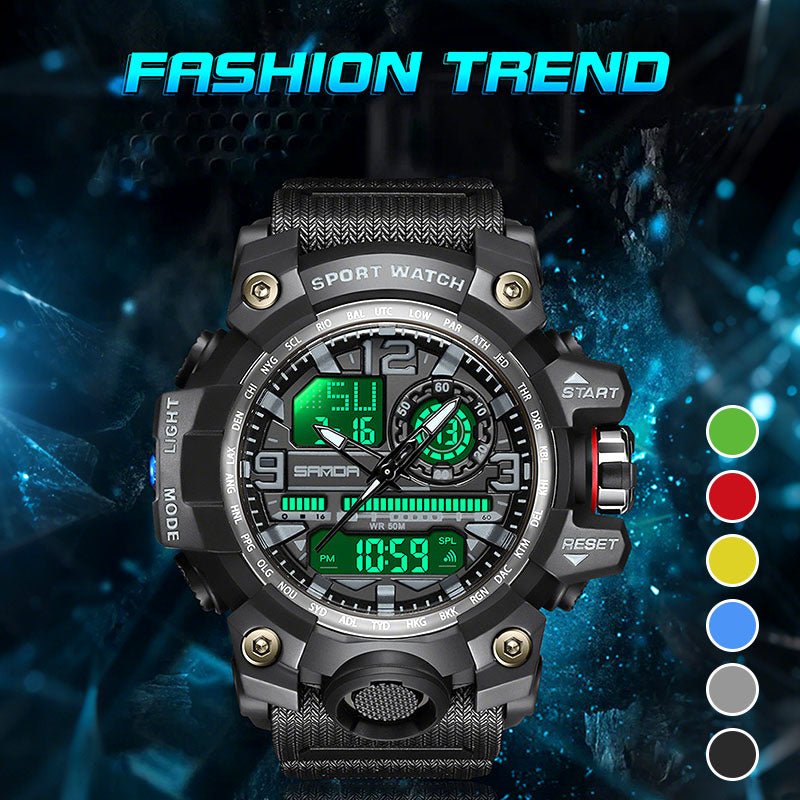 Maverick Men's Watch | Multifunctional, Waterproof, Luminous Display - Hartwella