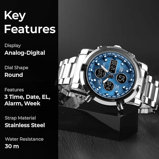 Maverick Military Watch | Analog - Digital, Waterproof, 48mm Dial for Men - Hartwella