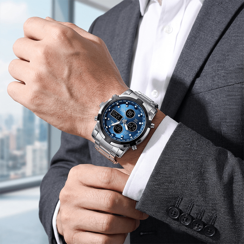 Maverick Military Watch | Analog - Digital, Waterproof, 48mm Dial for Men - Hartwella