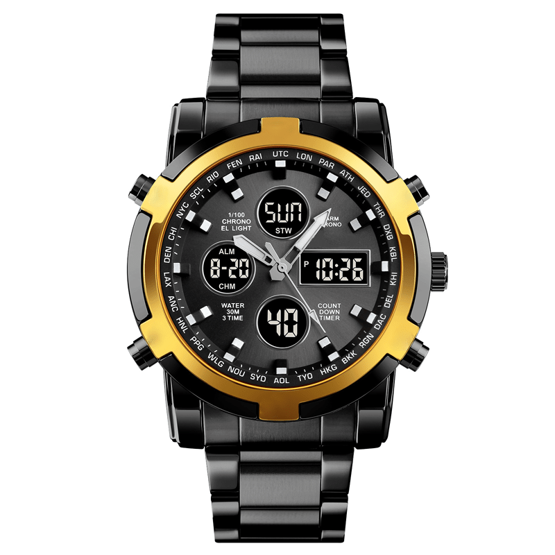 Maverick Military Watch | Analog - Digital, Waterproof, 48mm Dial for Men - Hartwella