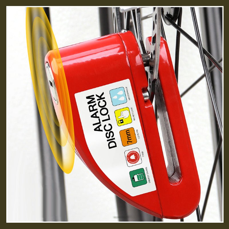 Maverick Motorcycle Disc Lock | Anti - Theft Alarm, Waterproof Alloy - Hartwella