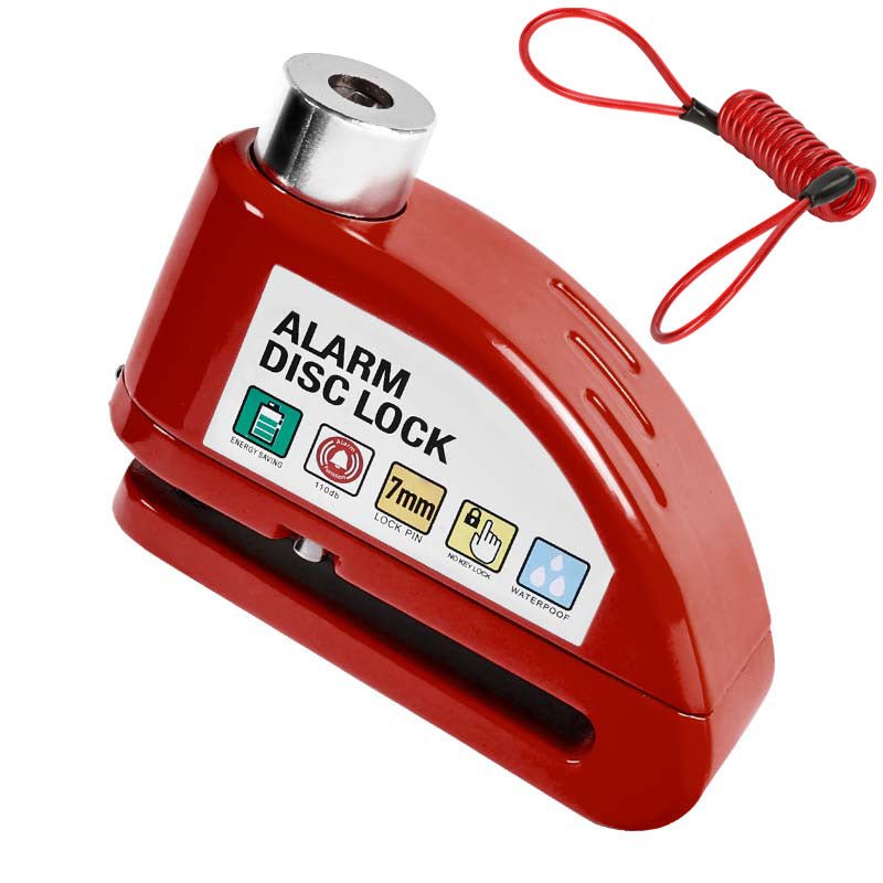 Maverick Motorcycle Disc Lock | Anti - Theft Alarm, Waterproof Alloy - Hartwella