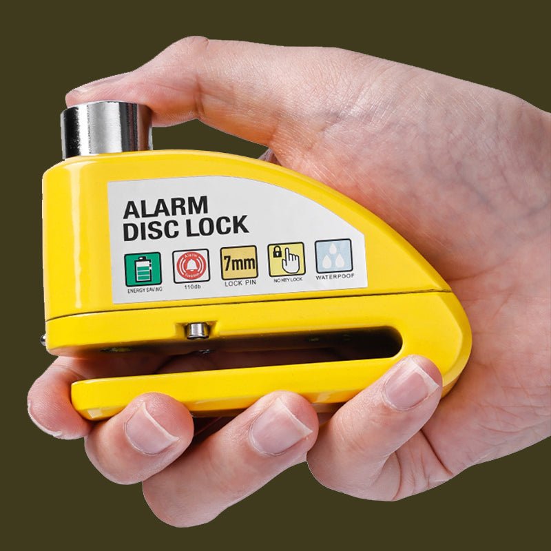 Maverick Motorcycle Disc Lock | Anti - Theft Alarm, Waterproof Alloy - Hartwella