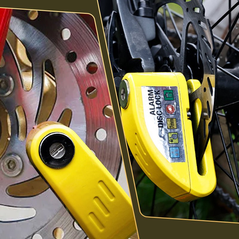 Maverick Motorcycle Disc Lock | Anti - Theft Alarm, Waterproof Alloy - Hartwella