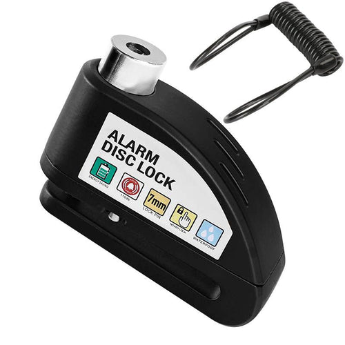 Maverick Motorcycle Disc Lock | Anti - Theft Alarm, Waterproof Alloy - Hartwella