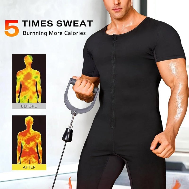 Maverick Sauna Suit for Men | Heat - Trapping Compression Fabric, Enhanced Calorie Burning - Hartwella
